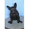thumbnail image 3 of Nifao Bronze Statue of French Bulldog Sitting, Elegant Canine Decor – Home Decor Sculpture, 12"L x 12"W x 17"H, 3 of 10