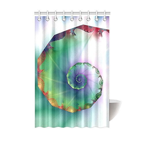 MOHome Cute Snail Shower Curtain Waterproof Polyester Fabric Shower