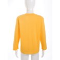 thumbnail image 4 of Zaldita Kids Boys and Girls Solid Color Warm Underwear Top Basic Long Sleeves Round Neck Thermal Tops Yellow 150, 4 of 7