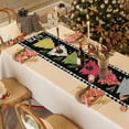 thumbnail image 4 of Danhjin Christmas Table Runner, Table Runners Waterproof Christmas Table Decorations, 72x13in Christmas Tablecloth Flag for Dining Kitchen Coffee Table Holiday Party Decor, 4 of 6