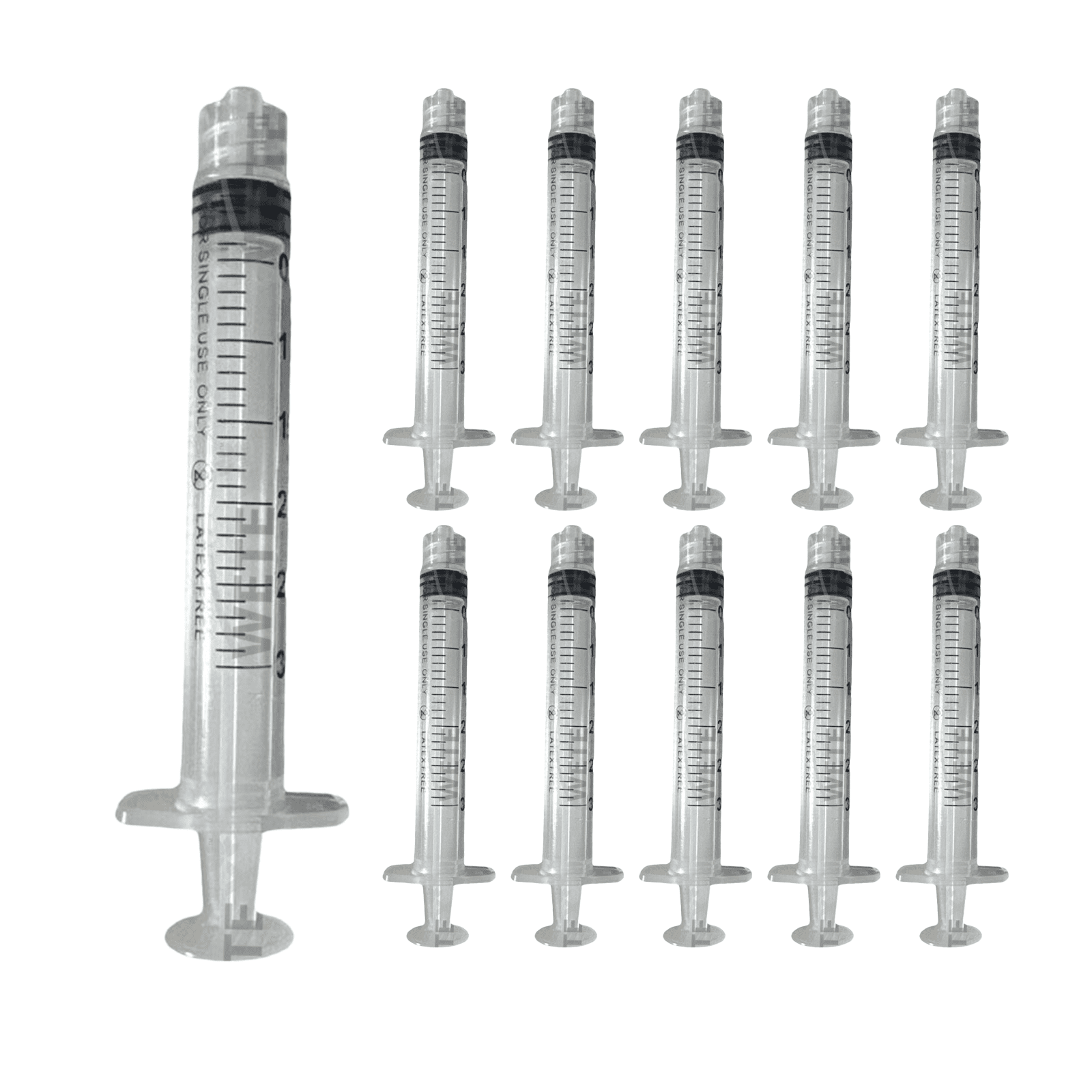 200pcs 3mL Syringe – Sterile, Luer Slip
