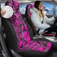 thumbnail image 2 of Uorisanigo Car Seat Covers for Front Seats, 2-Pack, Auto Accessories Decor, Universal Soft Blanket Cloth Pink Camo Hunting Forest Seat Covers Fit for Most Automotive Truck SUV, 2 of 7