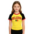 thumbnail image 2 of YunPes Football Fan Print T-shirt for Boys Crewneck Short Sleeve Raglan Tees Summer Casual Basic Clothes for Kids 18M-14Y, 2 of 5