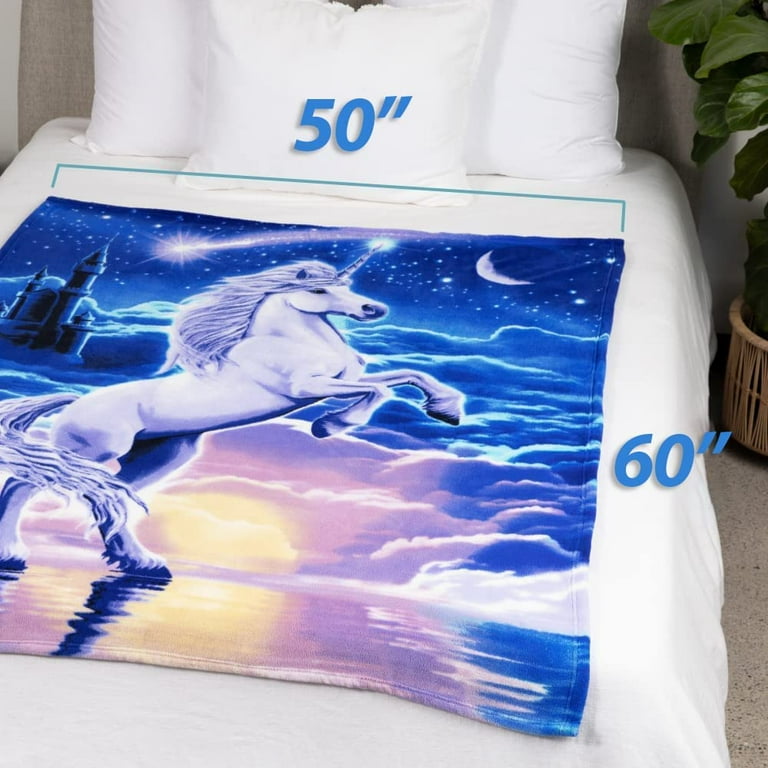 Unicorn bed throw hot sale