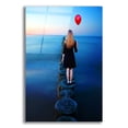thumbnail image 1 of Epic Art 'A Girl And Red Balloon' by Ata Alishahi, Acrylic Glass Wall Art, 12"x16", 1 of 8