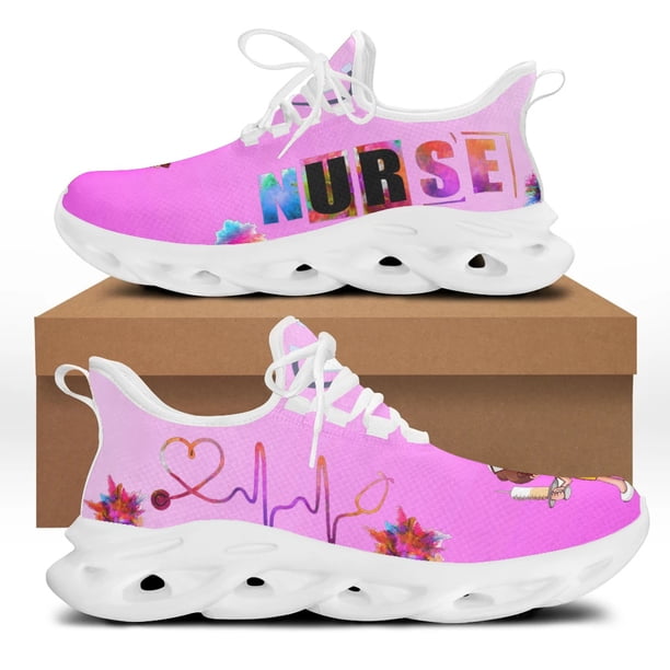 Zapatillas de deporte de moda para mujer, zapatillas de malla transpirables para correr, calzado para caminar resistente al desgaste para mujer