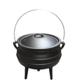 thumbnail image 1 of Cuisiland Potjie - Maceta de caldero de hierro fundido de 10 cuartos con tapa y 3 patas, olla de fog, 1 of 6