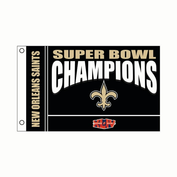 New Orleans Saints 3' x 5' Super Bowl Champions Single-Sided Flag