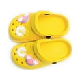 thumbnail image 3 of RDRKR Boys Girls Kids Cartoon Cute Garden Clogs Children Slippers Water Beach  Indoor Outdoor Yellow Size 10.5, 3 of 3