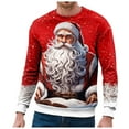 thumbnail image 2 of Afdoent Sweatshirts For Men Christmas Crew Neck Sports Short Sleeve Winter Crew Neck Sweatshirt Winter Warm Pullover, 2 of 4
