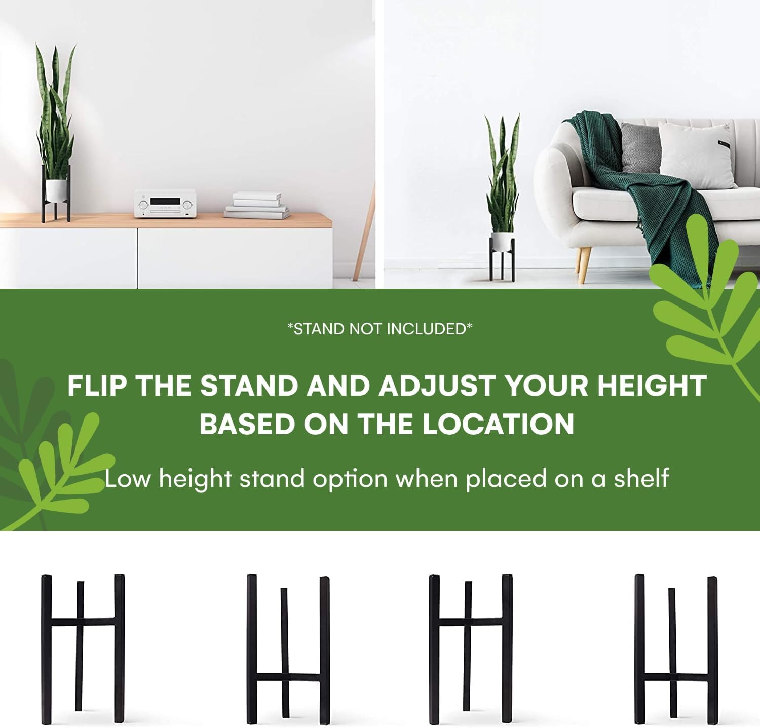 flybold Faux Snake Plant, Large Sansevieria with Durable Pot, Indoor Decor, 36 Inch