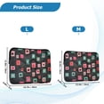 thumbnail image 4 of FORMRS 15-15.6 inch Laptop Sleeve Case Soft Carrying Quilted Computer Bag Cover, Red Block Pattern, 4 of 7