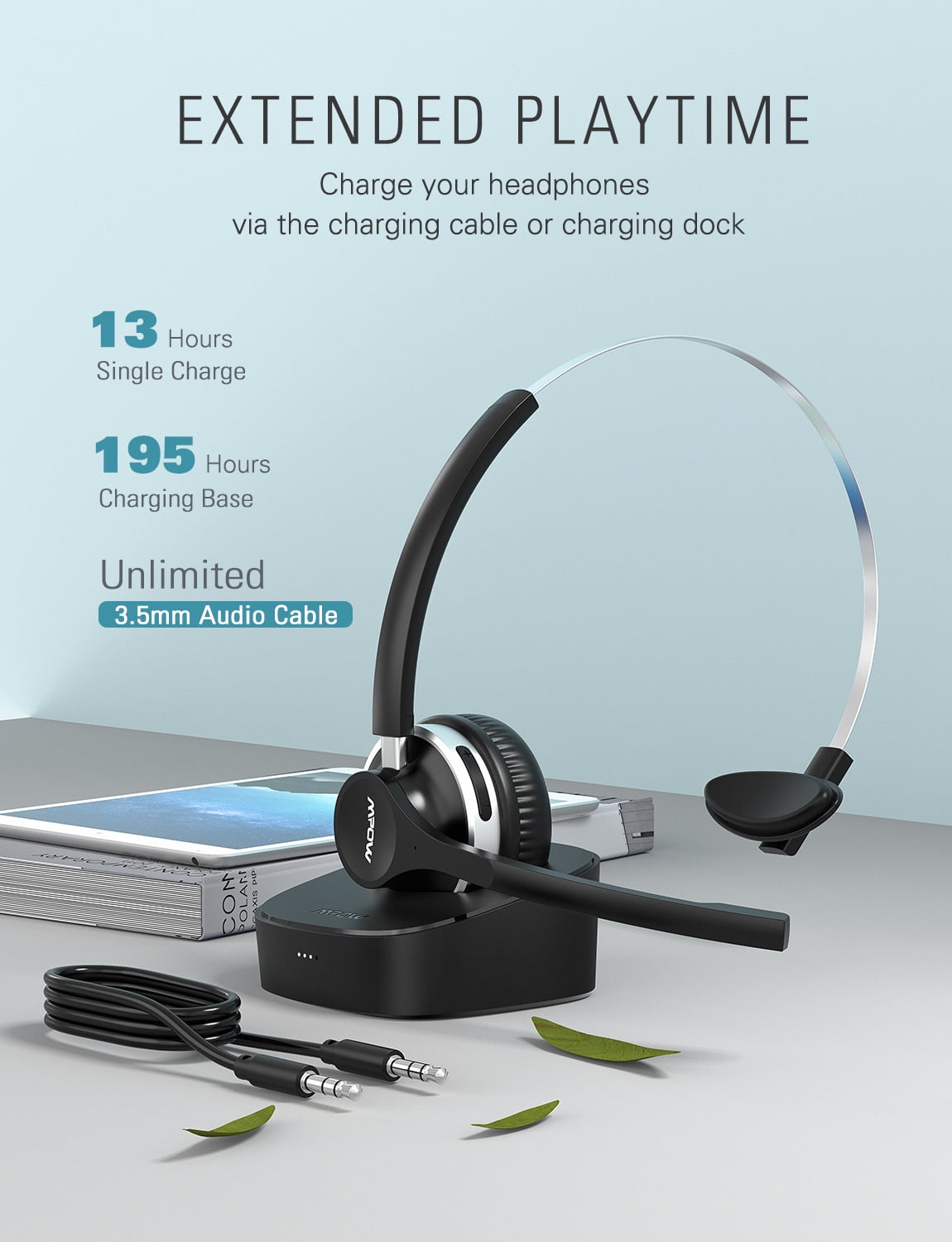 mpow hc3 wireless headset