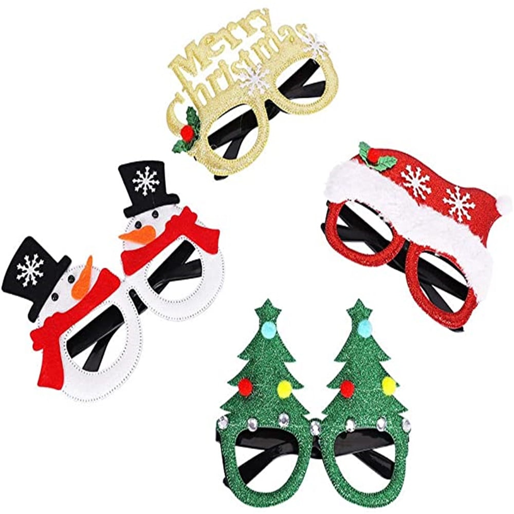 Kepooman 16 PCS Cute Holiday Glasses Frames Holiday Glasses for Annual Holiday and Seasons Themes, Party, Dinner, Photos Booth
