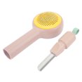thumbnail image 4 of Peigne à Poils d'Animaux Brosse Auto-Nouée avec Manche Confortable pour Perte et Toilettage Rose+jaune, 4 of 9
