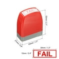 thumbnail image 2 of Fail Notice Stamp Self Inking, Red Ink Office Stamps Pre Inked Message Stamp Refillable Business Stamp, Red, 2 of 6