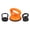 Orange and Black, variant on Riousery Car Dent Puller, 3 Pack Dent Remover Tool Suction Cup Kit, 4.72 inches / 12 cm, Orange/Black
