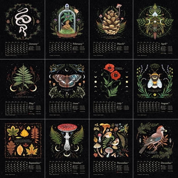 Forest Animal 2022 Calendario de pared Papel recubierto impreso Semanal Mensual Daily Horario Calendarios Suministros para el hogar Regalo de cumpleaños Speravity HA011330-00