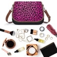 thumbnail image 6 of Leopard Neon Pink Vintage Crossbody Bag For Women Medium Leather Hobo Bags Shoulder Bag Classic City Leather Satchels, 6 of 8