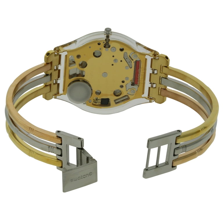 腕時計　レディース　SWATCH SKIN　TRI-GOLD Swatch SS08K101B - Skin Tri-Gold Watch • Watchard.com