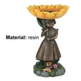 thumbnail image 6 of Mdesiwst Resin Statue Sturdy Waterproof Yellow Sunflower Decor Eco-friendly Bird Bath Figurine for Lawn, 6 of 7