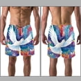 thumbnail image 3 of luoweisi Men's Beach Shorts Quick Dry Swim Trunks with Mesh Lining Peace Dove XL, 3 of 5