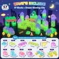 thumbnail image 5 of Gummy Bloc 57pcs Soft Glow-in-Dark Building Blocks with Wheels, Montessori Sensory Stacking Learning Squishy Toy for Kids, 5 of 9