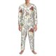 thumbnail image 3 of Balery Colorful Mushrooms and Plants Pijama para Hombre de Dos Piezas con Manga Larga, Conjunto de Dormir y Descanso Suave con Bolsillos-Small, 3 of 7