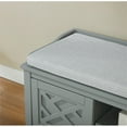 thumbnail image 6 of Alaterre Coventry 36"W Coat Hook with Storage Bench Hall Tree Set, Gray, 6 of 10