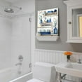 thumbnail image 5 of Bathroom Decor Wall Art Dragonfly Blue Sign Rustic Farmhouse Canvas Prints Signs Wood Background Pictures Artwork Framed Bath Laundry Home Decorations12''''x16'''', 5 of 6