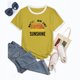 thumbnail image 3 of Amazon Wish Camiseta casual de moda con cuello redondo y mangas cortas que aporta un diseño original divertido y moderno. Ropa informal, 3 of 4