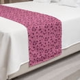 thumbnail image 2 of Geometric Bed Runner, Monotone Irregular Rectangle Pattern with Squares, Decorative Accent Bedding Scarf for Hotels Homes and Guestrooms, Queen, Dark Magenta Pink, by Ambesonne, 2 of 2