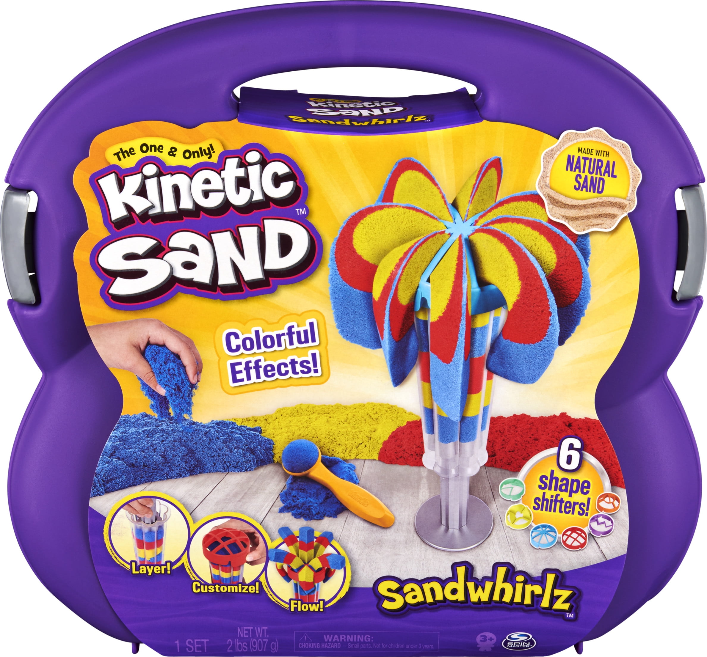 Gravity Kinetic Play Sand Lot of Four bags 6 oz Each Assorted Colors 