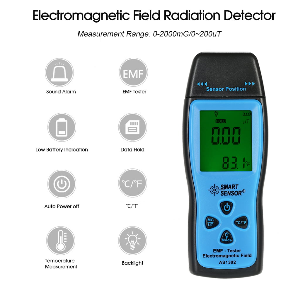 Details about   EMF Meter Household Radiation Detector EMF Detect... Smart Sensor Digital LCD 
