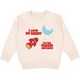 thumbnail image 2 of Inktastic I Love My Daddy to the Moon and Back Toddler Sweatshirt, 2 of 4