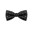 thumbnail image 1 of CORBATA DE LUCES PARA HOMBRES CON PUNTOS POLKA, CORBATA PREATADA PARA BODAS Y NEGOCIOS, NEGRO, 1 of 5