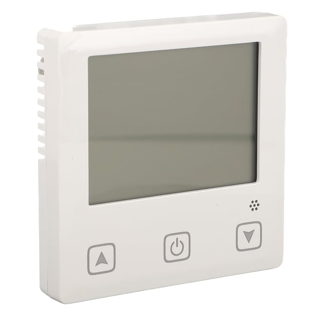 Termostato de Temperatura Ambiente, Función de Memoria de Calefacción Eléctrica 25A Capacidad de Corriente de Carga ABS Preciso 25a 220V Termostato Inteligente para la Oficina