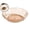 Rose Gold, variant on Clear Plastic Fruit Serving Bowl – 9.8 Inch Snack Tray for Candy, Nuts & Desserts – Shatterproof Glossy Tableware for Living Room Coffee Table, Office, Picnic & Party Decor