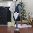 thumbnail image 3 of Northlight LED Lighted Extendable Gnome Christmas Figure - 41" - Blue and Gray, 3 of 6