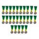 thumbnail image 3 of 25 medallas de premio, de de metal, de juego para niños, estudiantes, escuela Color plata, 3 of 8