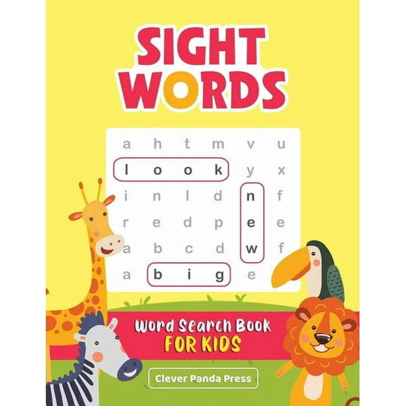 Sight Words Word Search Book for Kids: High-Frequency Words Activity Book - Dolch Sight Words Puzzles for Second and Thi, (Paperback)