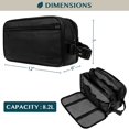 thumbnail image 4 of Neceser PAVILIA Travel resistente al agua Dopp Kit negro XL, 4 of 7