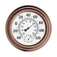 thumbnail image 4 of Pure Garden 8-Inch Indoor/Outdoor Wall Thermometer and Hygrometer (Copper), 4 of 5