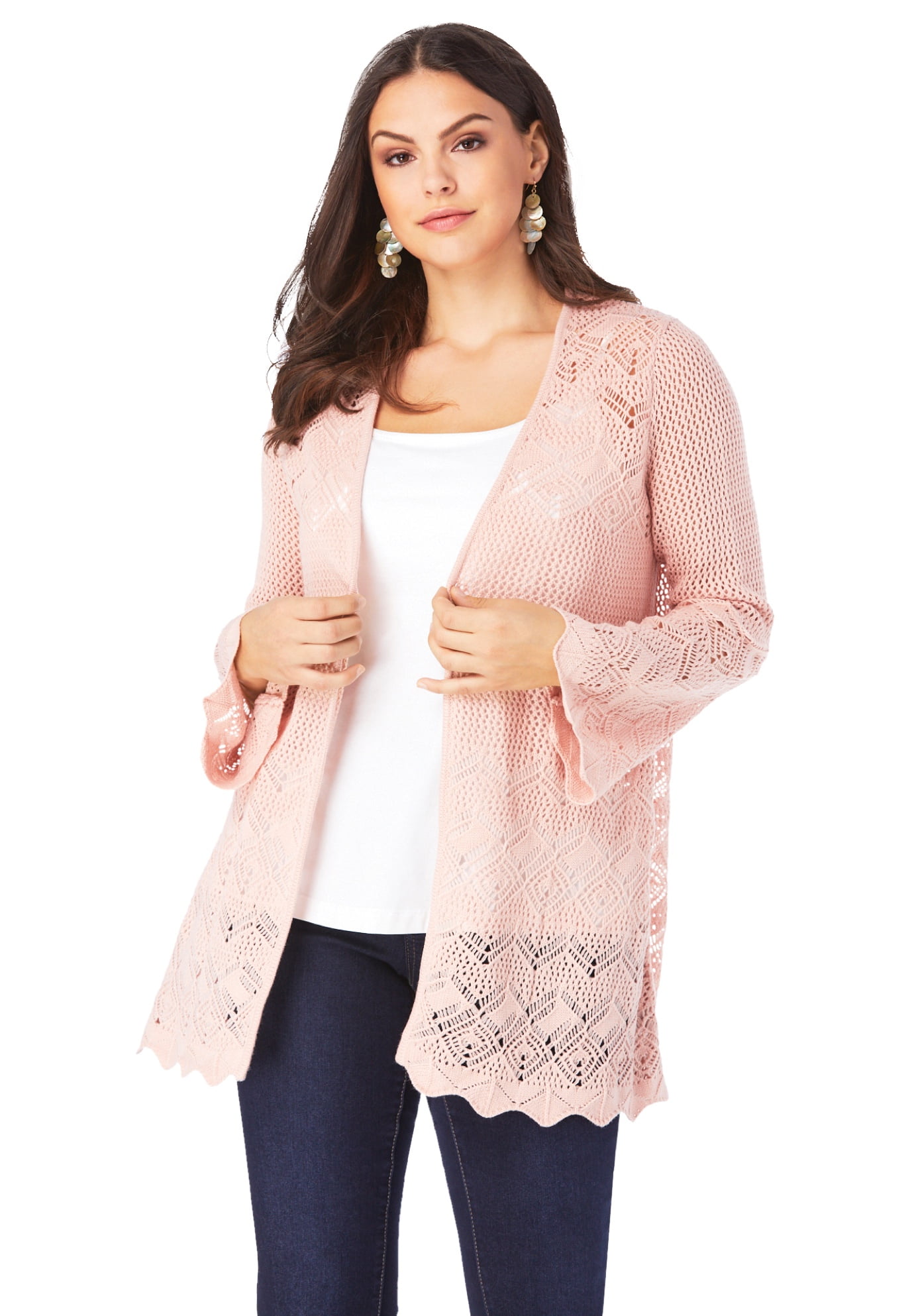 Roaman's Women's Plus Size Bell-Sleeve 