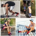 thumbnail image 7 of Ultrafun 5 Pairs Men’s Soccer Socks Grip Socks Soccer Cushined Non Slip Grip Sports Football Basketball Socks (White), 7 of 7