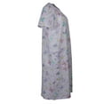 thumbnail image 4 of Elegant Emily Women's Snap-Front Duster Robe With Pockets - Purple Butterflies - X-Large, 4 of 4