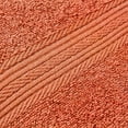 thumbnail image 7 of Beauty Threadz Luxury Solid Print Cotton Hand Towels, Coral Orange (6 Pack), 7 of 7