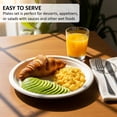 thumbnail image 4 of EcoQuality 100% Compostable 7-Inch Plates [50 Count] - Natural SugarCane Biodegradable Compostable Bagasse Bamboo Environmentally Friendly - Plates for Dessert, Appetizers, Birthdays, Microwavable, 4 of 8