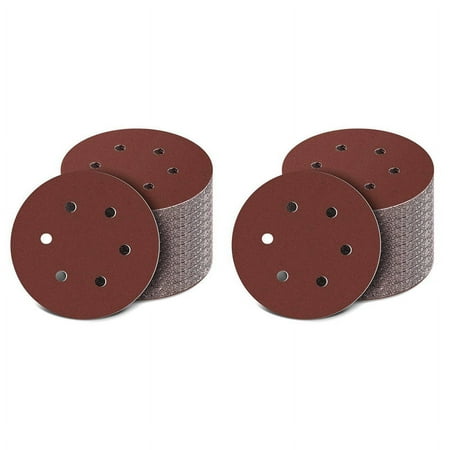 

150mm Sanding Disc 6 Inch Hook and Loop Sanding Pads 200 Pcs Sandpaper Set Assorted Grits for Random Orbital Sander