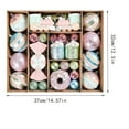 thumbnail image 3 of 70 Pcs Chritmas Cute Macaron HangingOrnaments, Large Size Colorful Holiday Birthday Party Electroplating Painting Pendants, 3 of 5